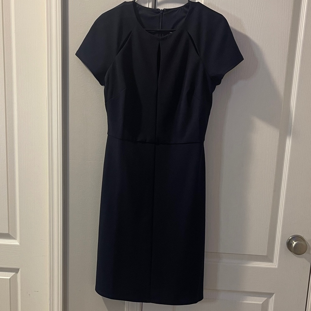 Maggy London Navy Midi Dress